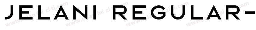 jelani Regular字体转换